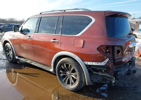2017 Nissan Armada Platinum from USA, damaged, VIN JN8AY2NF8H9304887
